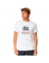 RIP CURL Desti Animal - Bianco - T-shirt