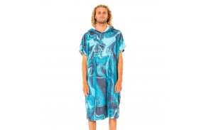 RIP CURL Mix Up - Pacific Blue - Poncho à capuche - vue de face