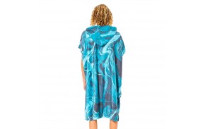 RIP CURL Mix Up - Pacific Blue - Hooded Poncho - back