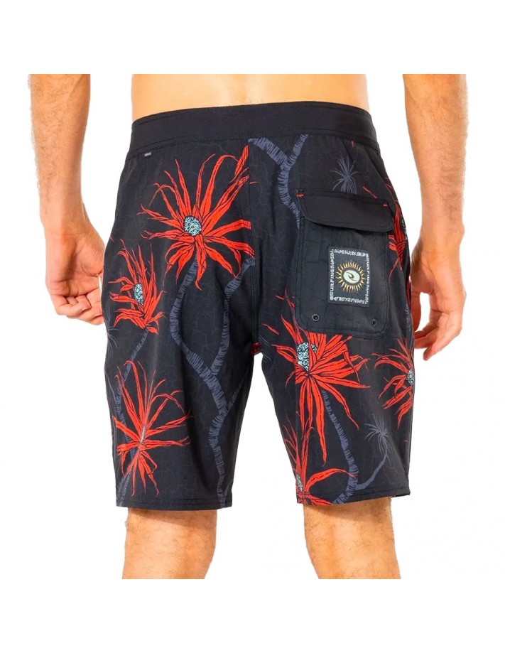 RIP CURL Solid Rock - Washed Black - Boardshort - vue de dos RIP CURL Solid Rock - Washed Black - Boardshort - vue de dos