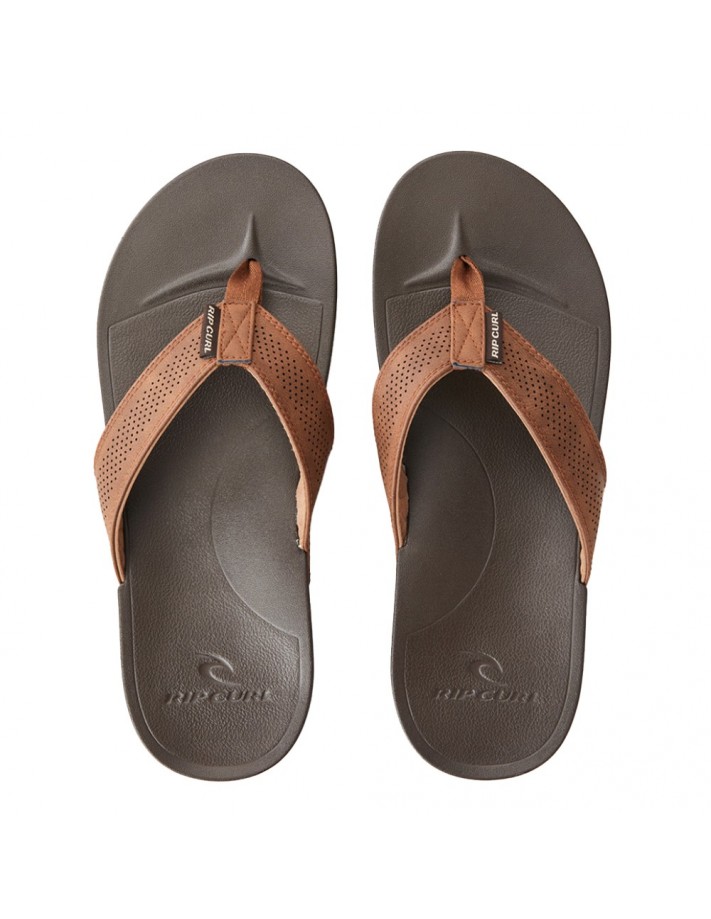 RIP CURL Soft Sand Open Toe - Marron - Tongs - vue de haut