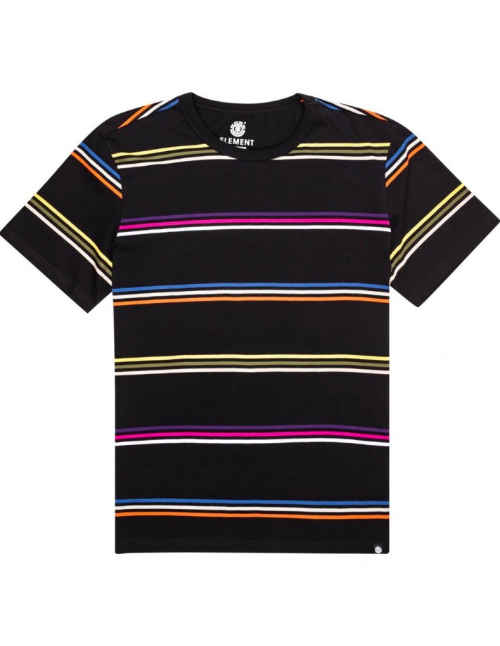 ELEMENT Willow Stripe - Flint Black - T-shirt