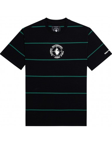 ELEMENT x Public Enemy Target Stripes - Black - T-shirt