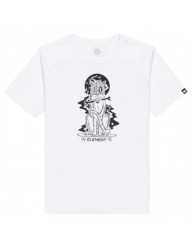 ELEMENT Black Cat - Optic White - T-shirt