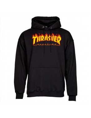 THRASHER Flame - Noir - Sweat à capuche