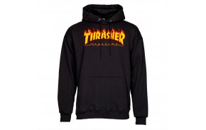 THRASHER Flame - Black - Hoodie
