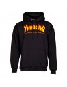 THRASHER Flame - Nero - Felpa con cappuccio