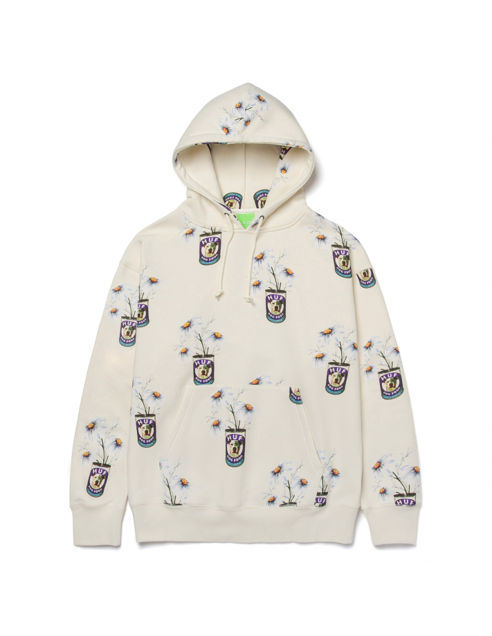 HUF Canned - Off White - Hoodie - front view