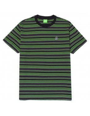 HUF Crown Stripe - Noir - T-shirt - vue de face