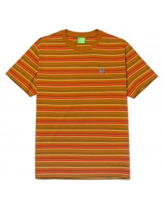 HUF Crown Stripe - Orange - T-shirt - front view