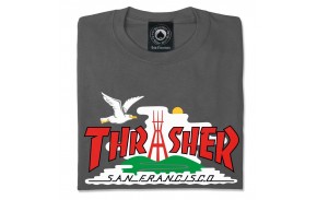 THRASHER The City - Charcoal - T-shirt