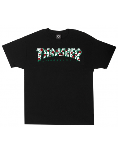 THRASHER Roses - Black - T-shirt