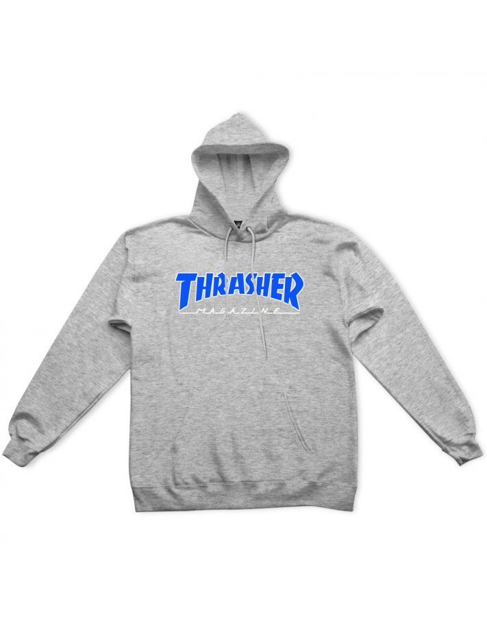 THRASHER Outline - Gris - Sweat à capuche