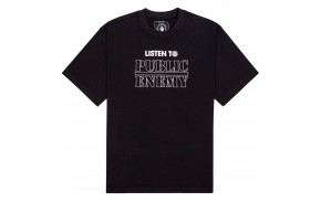 ELEMENT x Public Enemy Listen To - Black - T-shirt - front