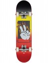 GLOBE Alight Mini 7.0" Black Ahorne/Red- Skateboard Komplett