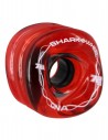 RUOTE SHARK DNA 72 mm 78a - Rosso - Ruote per longboard