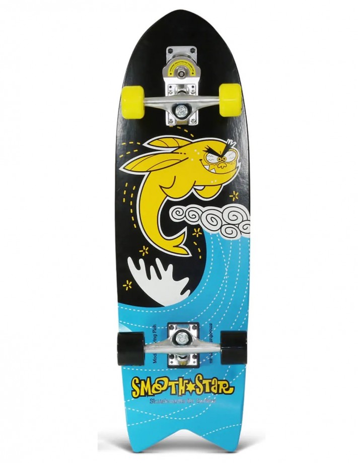 SMOOTHSTAR Flying Fish 32" Yellow - Complete Surfskate