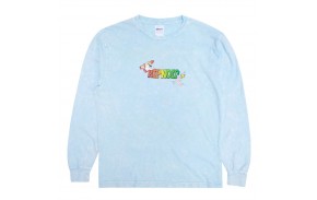 RIPNDIP Summer Break - Light Blue Mineral Wash - T-shirt manches longues - vue de face