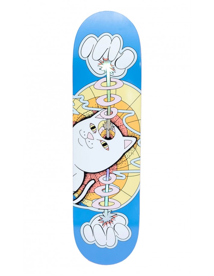 RIPNDIP Mind Control 8.25" Bleu - Plateau de Skateboard - vue de dessus