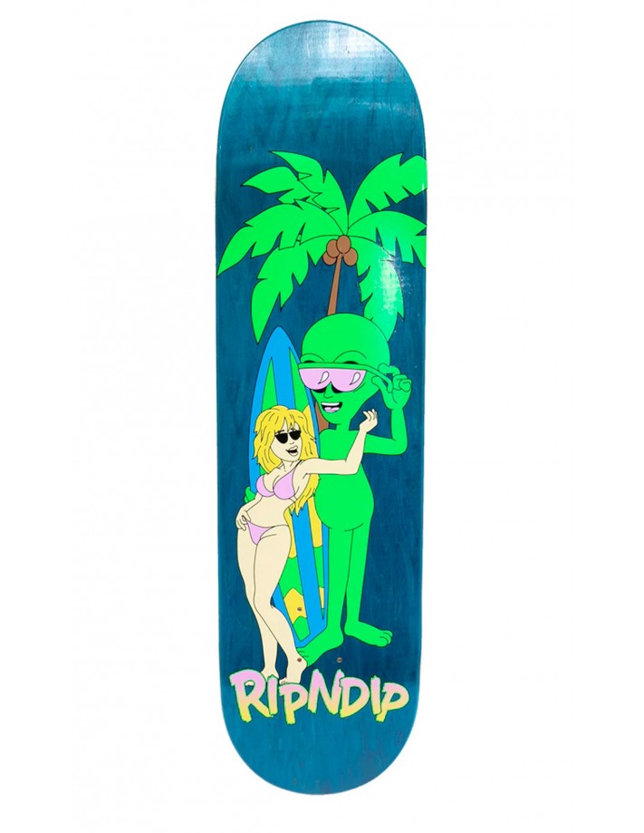 RIPNDIP Beach Boys 8.25" Aqua - Plateau de Skateboard - vue du dessus