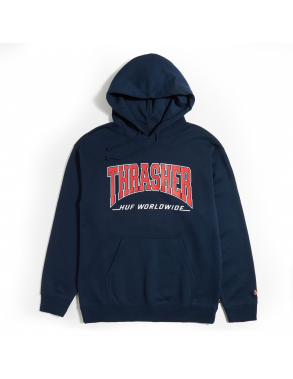 HUF x Thrasher Bayview - Navy - Hoodie