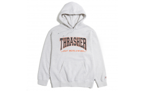 HUF x Thrasher Bayview - Athletic Heather - Sweat à capuche