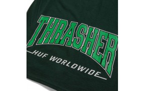 HUF x Thrasher High Point - Green - T-shirt -zoom
