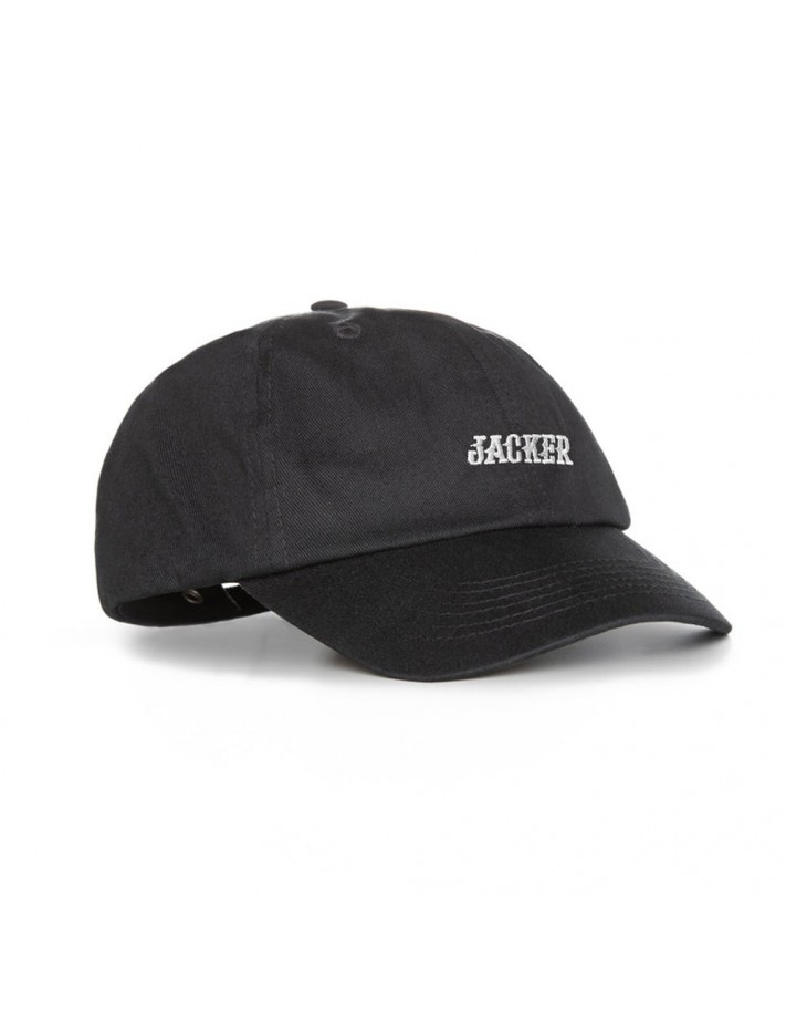 JACKER Team Logo - Noir - Casquette - vue de face