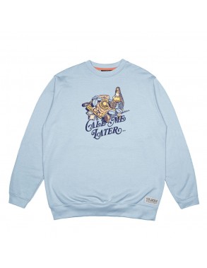 JACKER Call Me Later - Baby Blue - Crewneck - vue de face