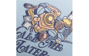 JACKER Call Me Later - Baby Blue - Crewneck - zoom logo de face