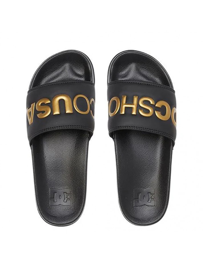 DC SHOES Slide - Black - Flip-flop - top view