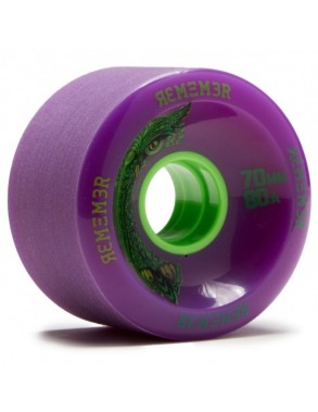 Roues de longboard Remember Hoot 70mm violet