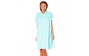 RIP CURL Script - Light Aqua - Hooded Poncho