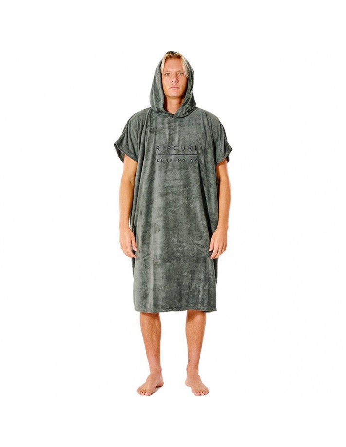 RIP CURL Mix Up - Dark Olive - Poncho à capuche - vue de face