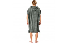 RIP CURL Mix Up - Dark Olive - Hooded Poncho - back view
