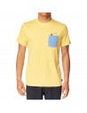 RIP CURL Inda Pocket - Amarillo Retro - Camiseta