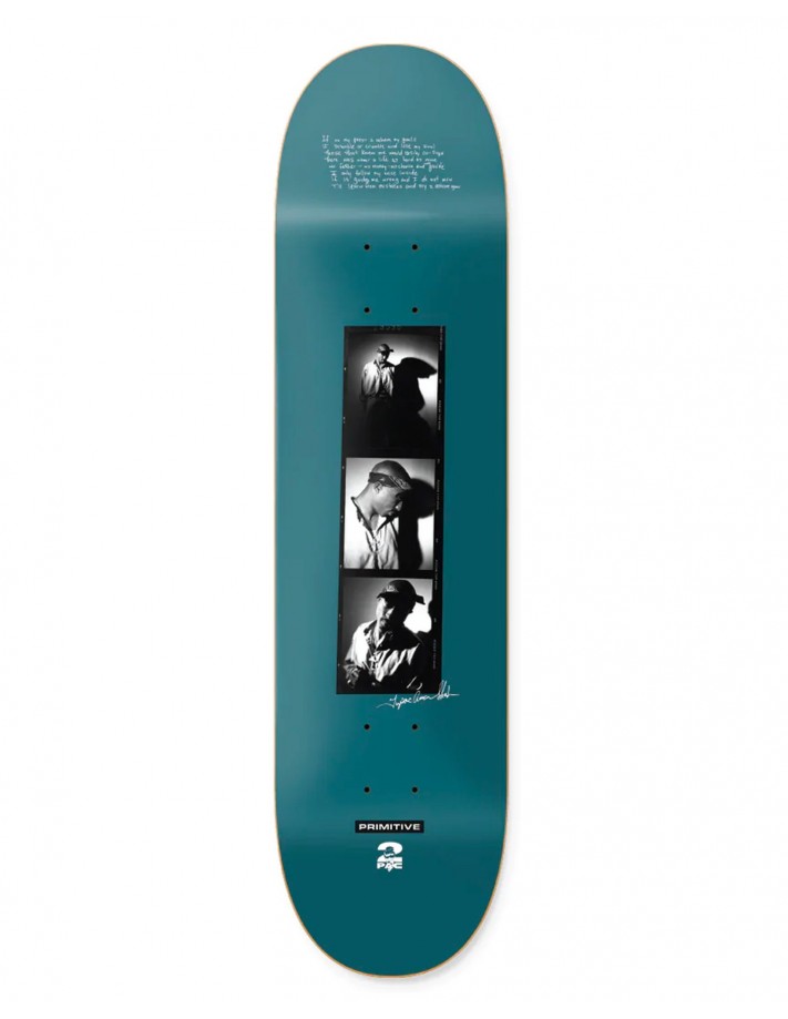 PRIMITIVE Tupac 8.125" Teal - Skateboard Deck