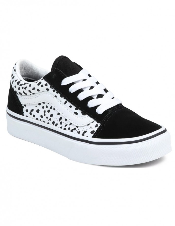 Skate Shoes Enfants VANS Old Skool Dalmation Black