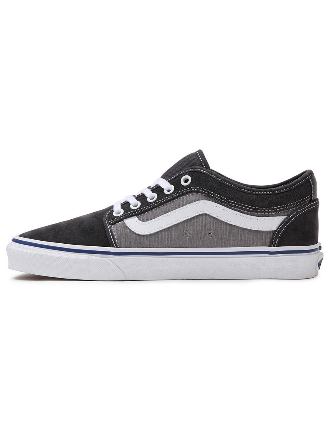 VANS Chukka Low Sidestripe Asphalt Blue Skateschuhe Pro