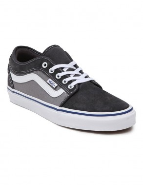 VANS Chukka Low Sidestripe - Asphalt/Blue - Chaussures de skate