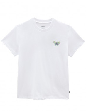 VANS Fly Butter Crew - Blanc - T-shirt