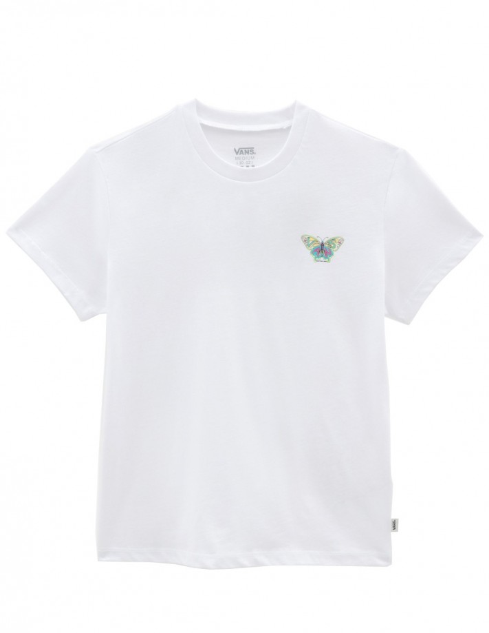 VANS Fly Butter Crew - Blanc - T-shirt