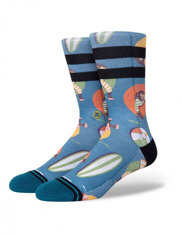 STANCE Monkey Chilin - Teal - Chaussettes