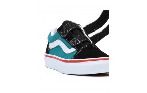 VANS Old Skool V - Color Block Black - Kids Skate shoes - Side view