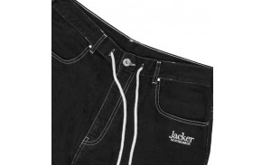 JACKER Baggy Short - Black- Short - Vue devant