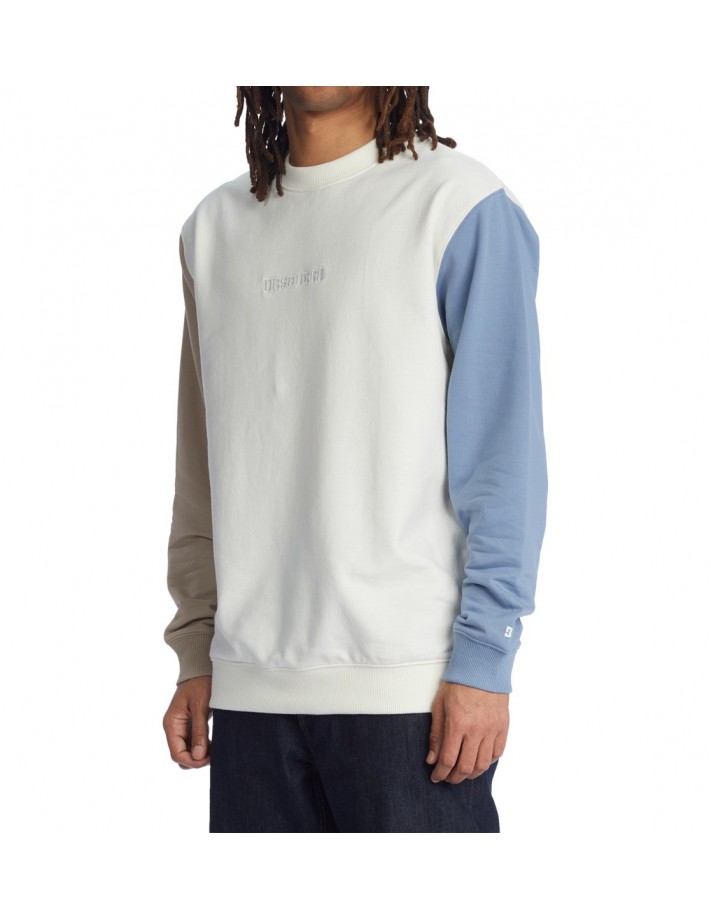 DC SHOES Riot - Lily White Colorblock - Crewneck DC SHOES Riot - Lily White Colorblock - Crewneck