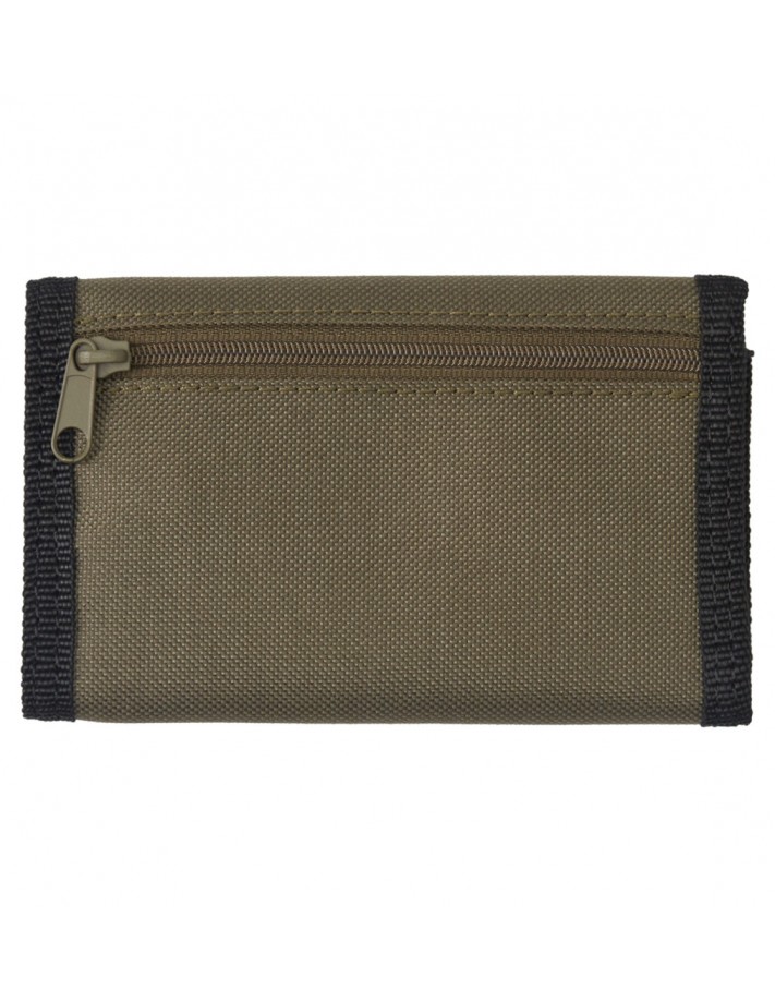 DC Shoes Ripstop-Men's Wallet, Travel Accessory-Portafoglio Tri-Fold Uomo, Nero/Bianco, 1 Size