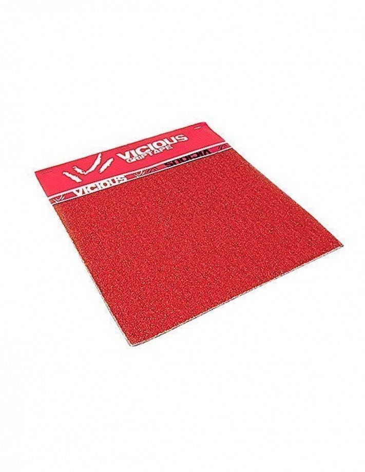 Grip de longboard Vicious Rouge en plaques