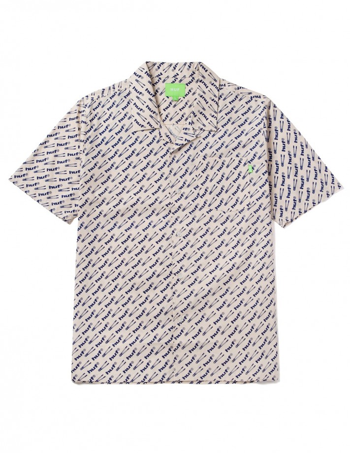 HUF Breaker Woven Top - Natural - Chemise