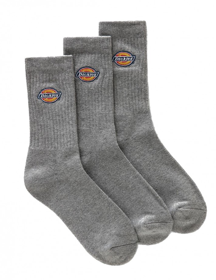 Dickies Valley Groove - Grey - Chaussettes de Skate